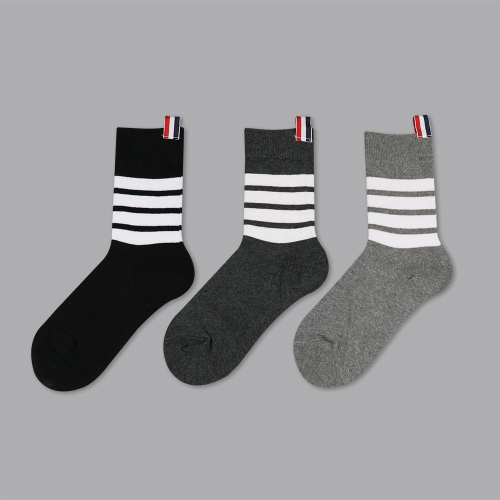 1229-27 Men's Unisex casual mid-calf socks