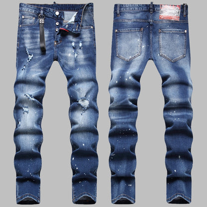 New DSQ2-2025-11 Fashion Mip-Mop Men's Jeans Trousers