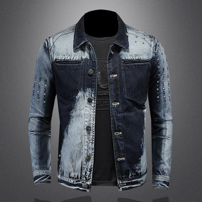 New DSQ2-2025-10 Men's Fashion Denim Jacket For Warmth