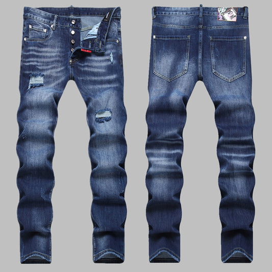 New DSQ2-2025-33 Fashion Mip-Mop Men's Jeans Trousers