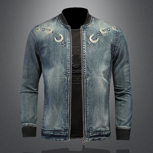 New DSQ2-2025-04 Men's Fashion Denim Jacket For Warmth