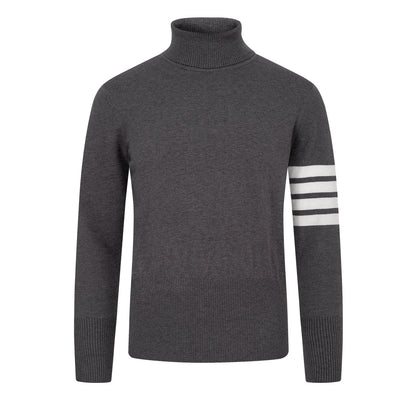 1229-44 Men's 4 Bars Turtleneck Sweater