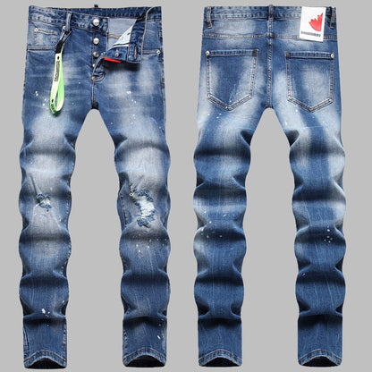 New DSQ2-2025-13 Fashion Mip-Mop Men's Jeans Trousers