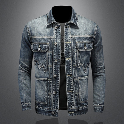 New DSQ2-2025-09 Men's Fashion Denim Jacket For Warmth