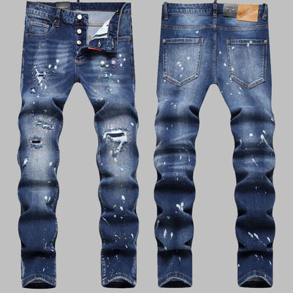 New DSQ2-2025-19 Fashion Mip-Mop Men's Jeans Trousers