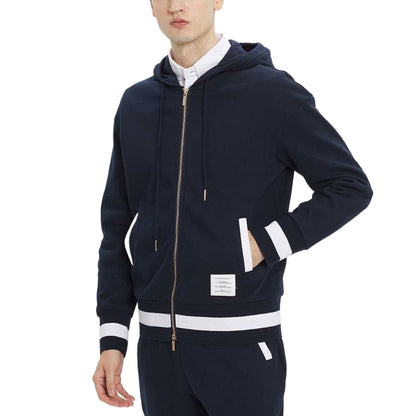 1229-7 Men' Color matching Sports Hoodie