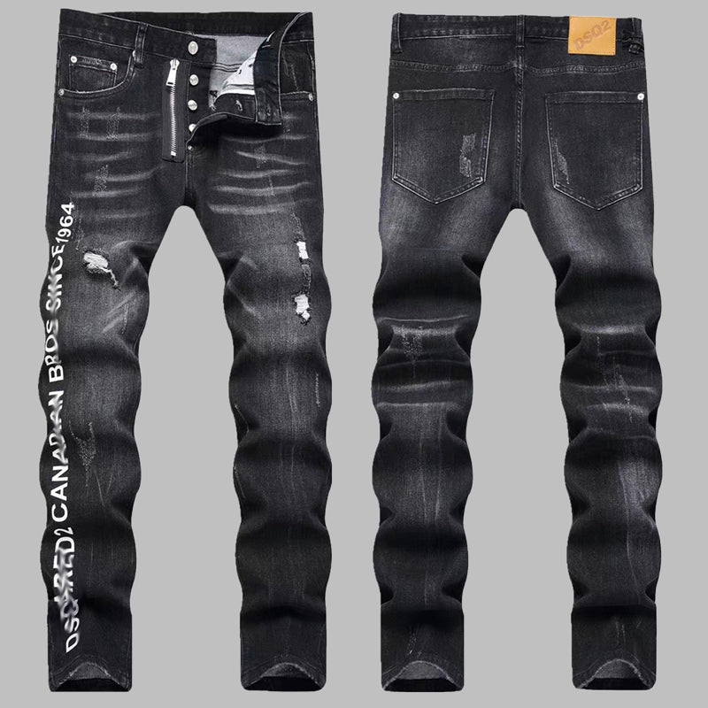 New DSQ2-2025-39 Fashion Mip-Mop Men's Jeans Trousers