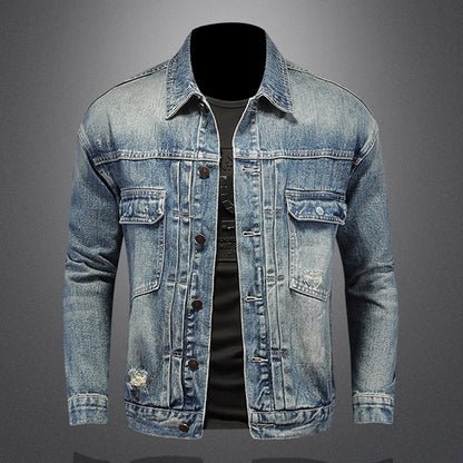 New DSQ2-2025-11 Men's Fashion Denim Jacket For Warmth