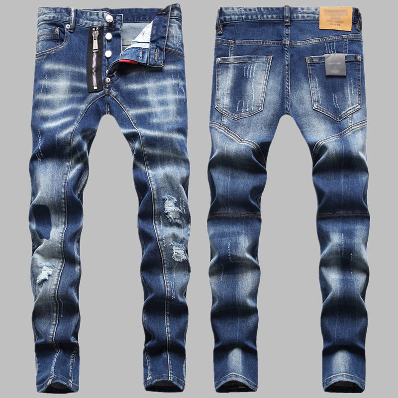 New DSQ2-2025-22 Fashion Mip-Mop Men's Jeans Trousers