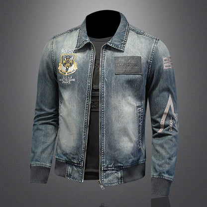 New DSQ2-2025-17 Men's Fashion Denim Jacket For Warmth