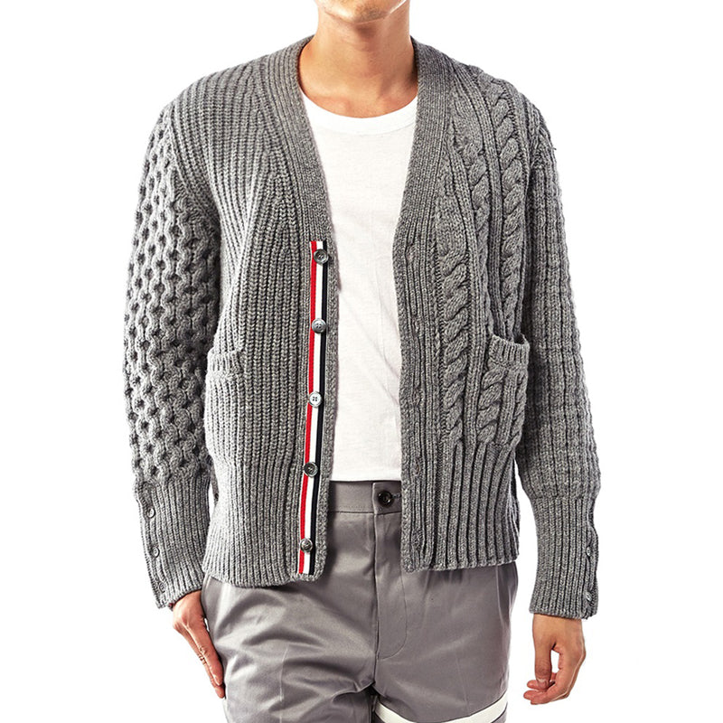 1229-34 Men's Thickened Cardigan