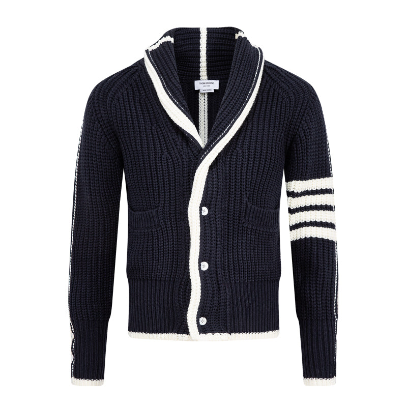 1229-39 Men's  Couple Thick Cardigan