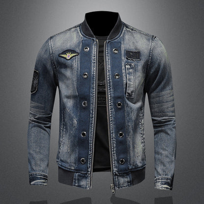 New DSQ2-2025-20 Men's Fashion Denim Jacket For Warmth