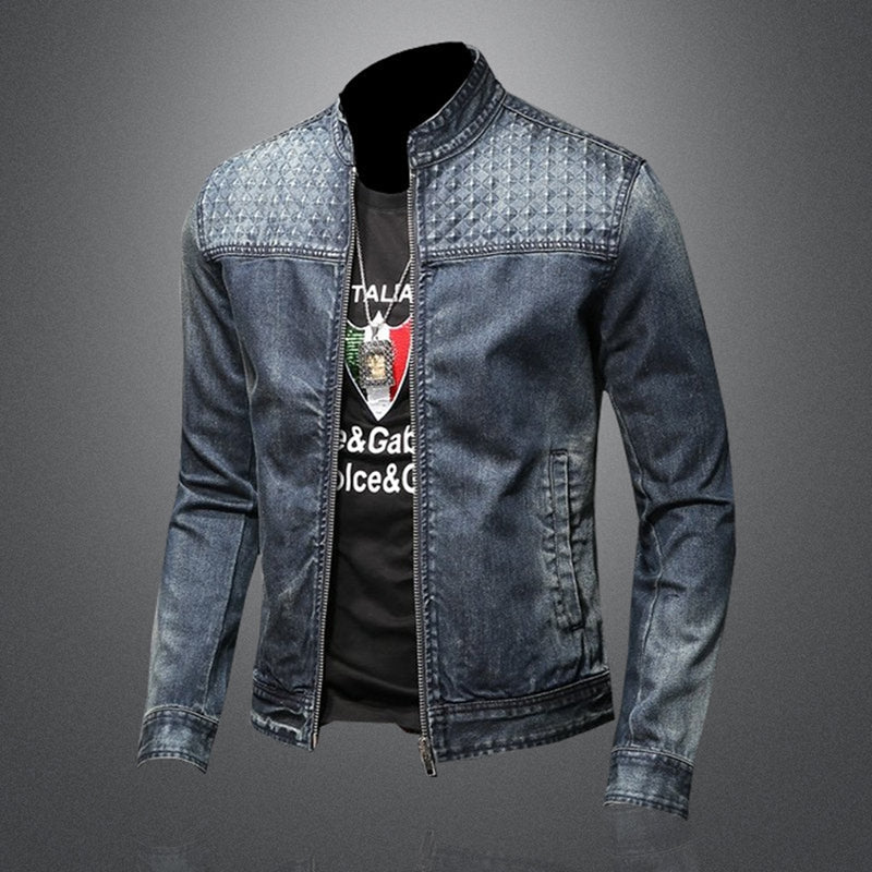 New DSQ2-2025-14 Men's Fashion Denim Jacket For Warmth