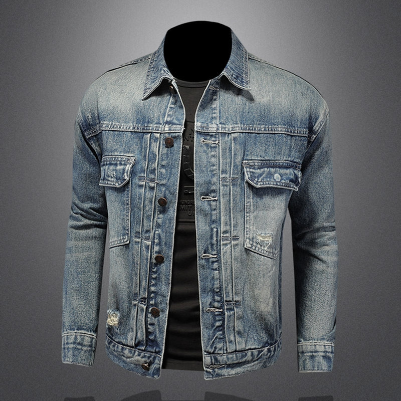 New DSQ2-2025-11 Men's Fashion Denim Jacket For Warmth