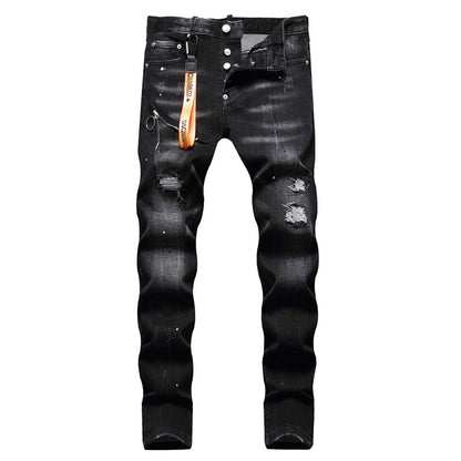 New DSQ2-2025-14 Fashion Mip-Mop Men's Jeans Trousers