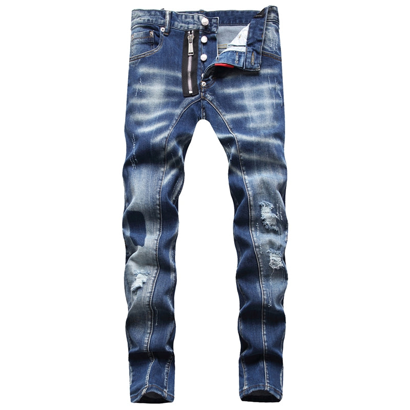 New DSQ2-2025-22 Fashion Mip-Mop Men's Jeans Trousers