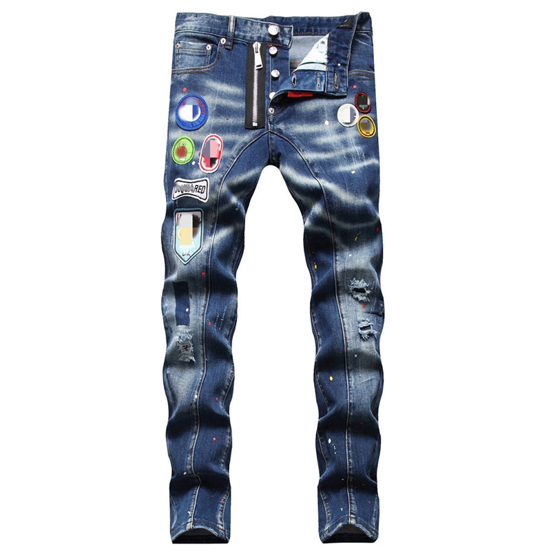 Nouveau pantalon en jean pour homme DSQ2-2025-38 Fashion Mip-Mop