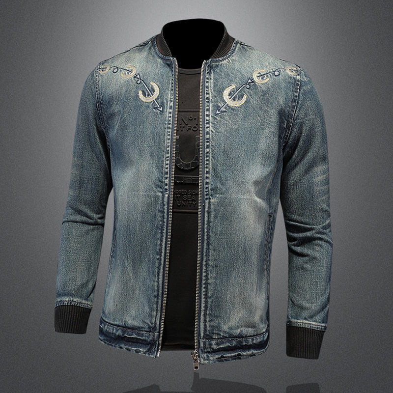 New DSQ2-2025-04 Men's Fashion Denim Jacket For Warmth