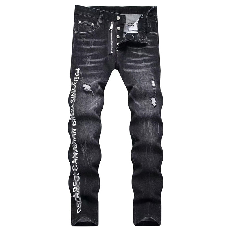 New DSQ2-2025-39 Fashion Mip-Mop Men's Jeans Trousers