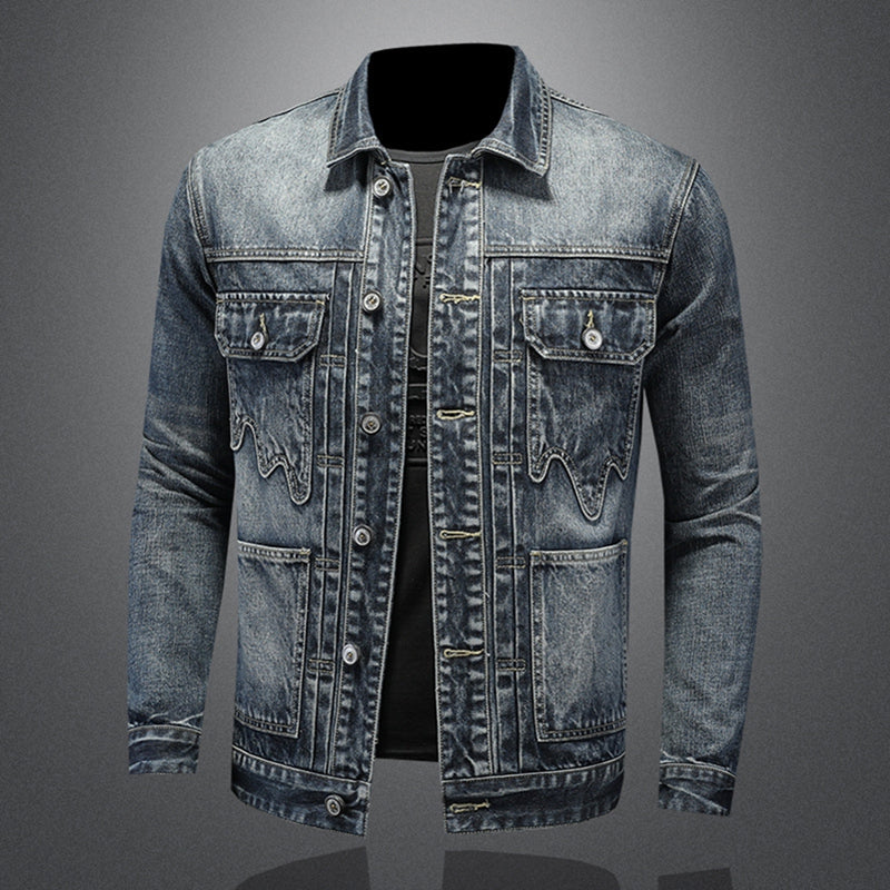 New DSQ2-2025-09 Men's Fashion Denim Jacket For Warmth