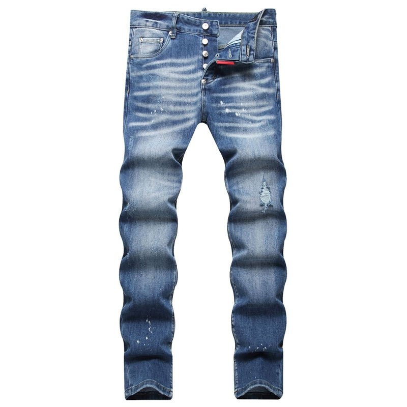 New DSQ2-2025-23 Fashion Mip-Mop Men's Jeans Trousers