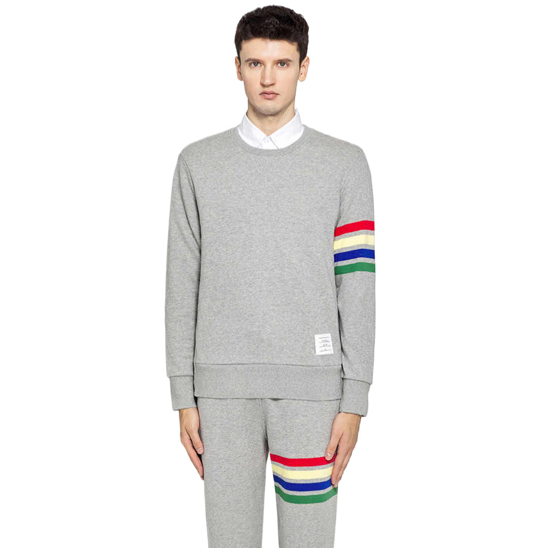 1229-29 Men' Rainbow Four poles Hoodie