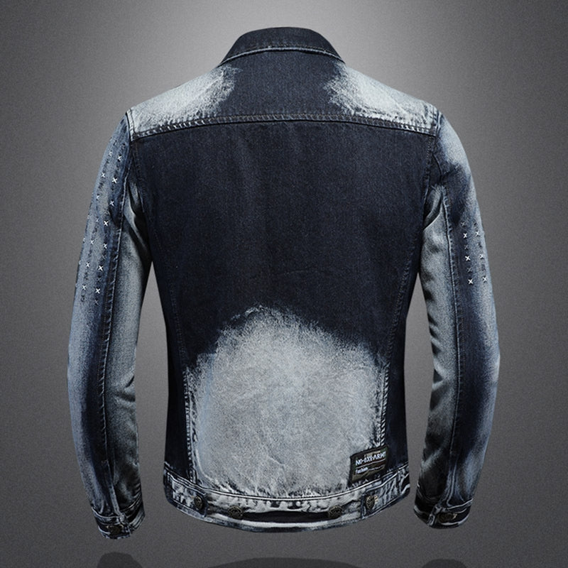 New DSQ2-2025-10 Men's Fashion Denim Jacket For Warmth