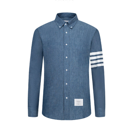 `1230-8 Men's 4 Bars Oxford shirt