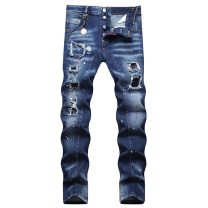 New DSQ2-2025-24 Fashion Mip-Mop Men's Jeans Trousers