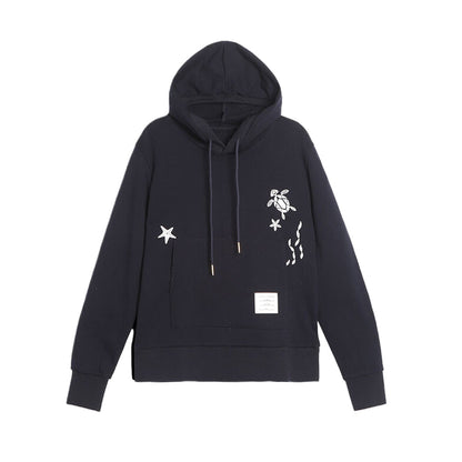 1229-4 Men' Animal embroidery Hoodie