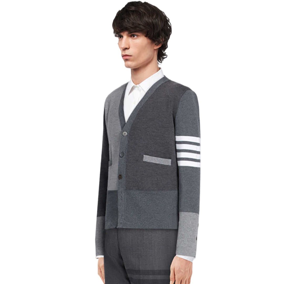 1229-14 Men's  Plaid Knitwear