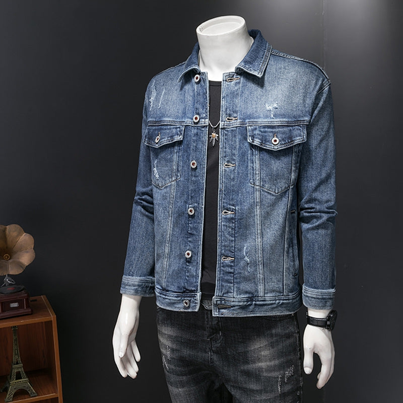 New DSQ2-2025-06 Men's Fashion Denim Jacket For Warmth