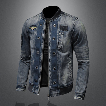 New DSQ2-2025-20 Men's Fashion Denim Jacket For Warmth