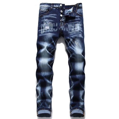 New DSQ2-2025-21 Fashion Mip-Mop Men's Jeans Trousers