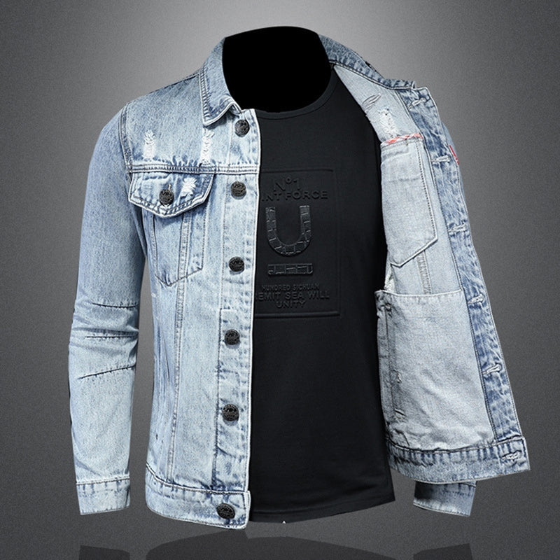 New DSQ2-2025-21 Men's Fashion Denim Jacket For Warmth