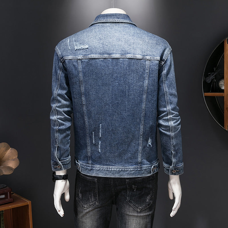 New DSQ2-2025-06 Men's Fashion Denim Jacket For Warmth