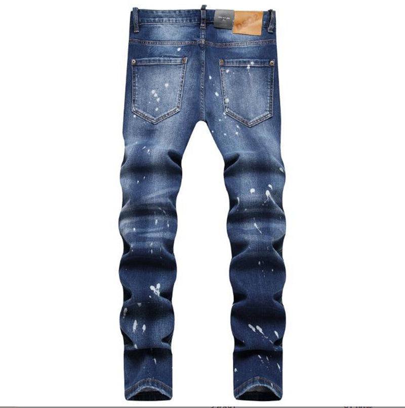 New DSQ2-2025-19 Fashion Mip-Mop Men's Jeans Trousers