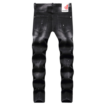 New DSQ2-2025-14 Fashion Mip-Mop Men's Jeans Trousers