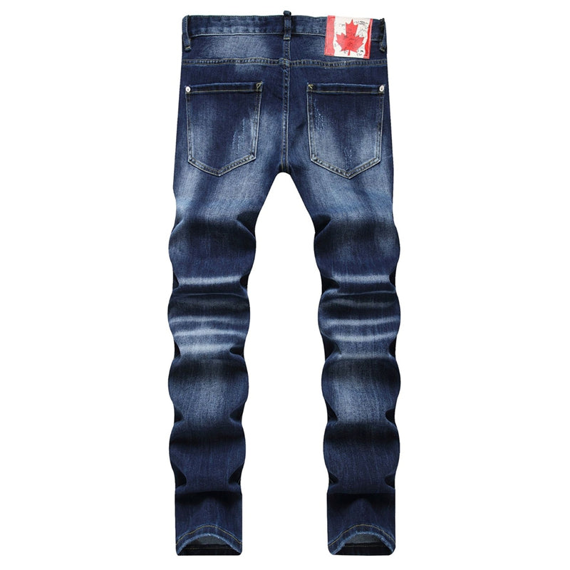 New DSQ2-2025-28 Fashion Mip-Mop Men's Jeans Trousers