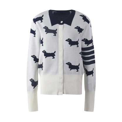 1229-15 Women Puppy Wool Cardigan