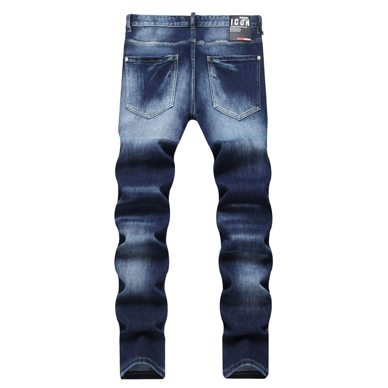 New DSQ2-2025-40 Fashion Mip-Mop Men's Jeans Trousers