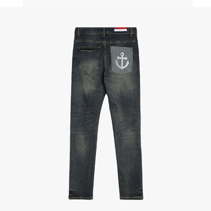 `1230-5 Men's Embroidery Jeans