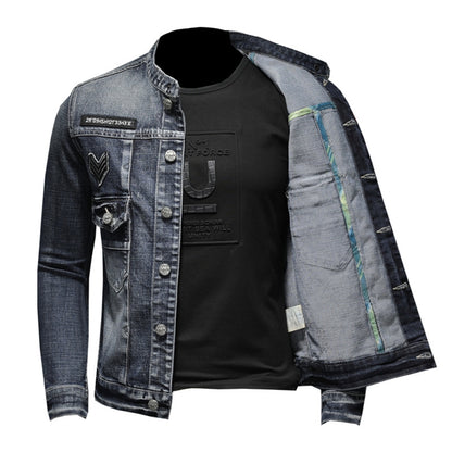 New DSQ2-2025-15 Men's Fashion Denim Jacket For Warmth