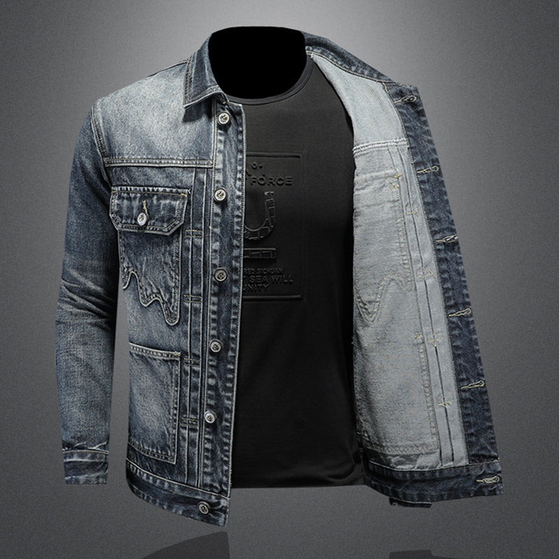 New DSQ2-2025-09 Men's Fashion Denim Jacket For Warmth