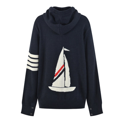 1229-45 Men's Anchor Cardigan