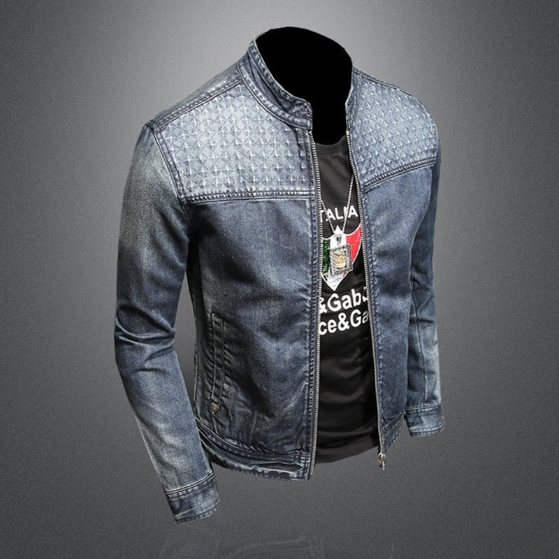 New DSQ2-2025-14 Men's Fashion Denim Jacket For Warmth