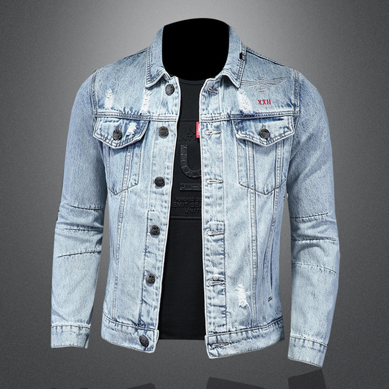 New DSQ2-2025-21 Men's Fashion Denim Jacket For Warmth