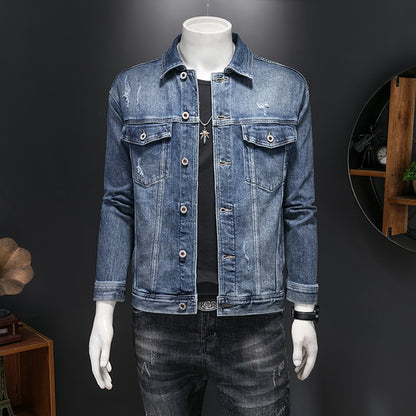 New DSQ2-2025-06 Men's Fashion Denim Jacket For Warmth