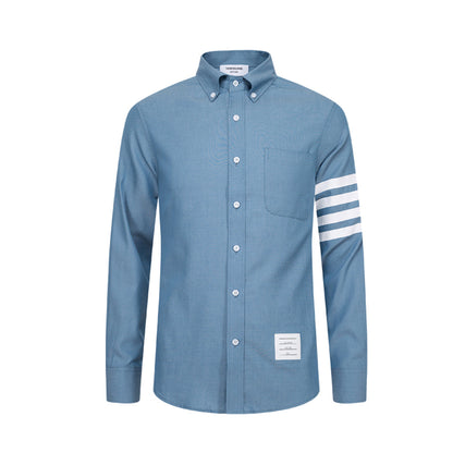 `1230-8 Men's 4 Bars Oxford shirt